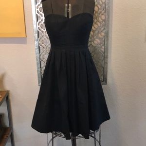 J Crew strapless black dress size 4